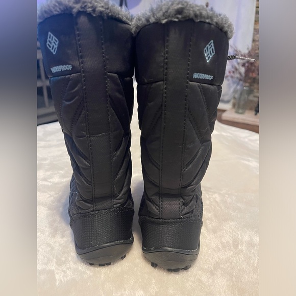 Columbia kids minx lined black mid waterproof snow boot winter size 1 - Picture 5 of 7